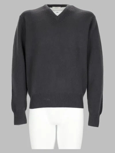 Lemaire Men's Minimal Crewneck Sweater In Animal Print