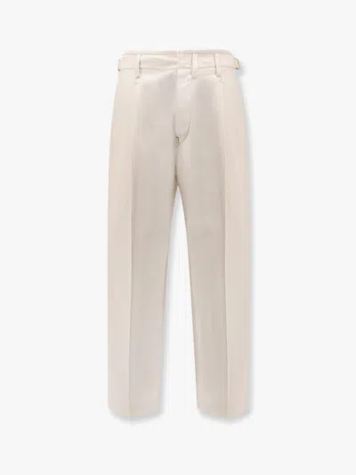 Lemaire Men Pleated Carrot Denim Trouser In Multi