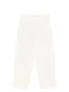 Lemaire Men Pleated Trousers Carrot In White