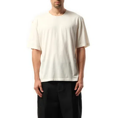 Lemaire Men's Relaxed T-shirt In Chalk