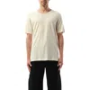 Lemaire Men's Rib U Neck T-shirt In Light Cream