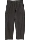 Lemaire Twisted Workwear Trousers In Gray