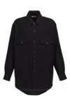 Lemaire 'double Poches Overshirt' Chemise In Black