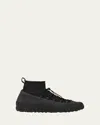 Lemaire Black Vibram Wrap On Sneakers In Asphalt