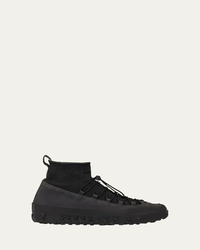 LEMAIRE MEN'S VIBRAM LACE-UP TECH SNEAKERS