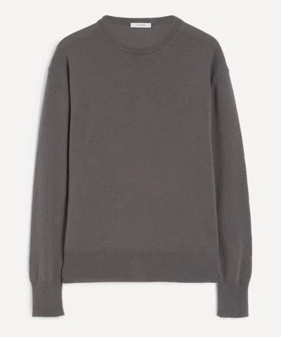 Lemaire Mens Crew-neck Cashmere Jumper In Gray