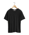 Lemaire Black Relaxed-fit T-shirt In Black