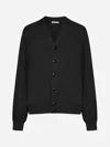 Lemaire Women Cardigan With Melange Effect In Gray