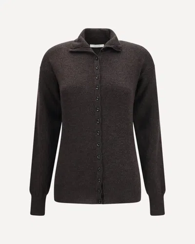 Lemaire Merino Wool High Neck Sweater In Black