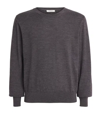 Lemaire Merino Wool Sweater In Gray