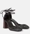 Lemaire 85mm Micro Leather Pumps In Braun