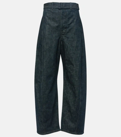 Lemaire Mid-rise Barrel-leg Jeans In Blue