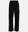 Lemaire Twisted Cotton Pants In Black