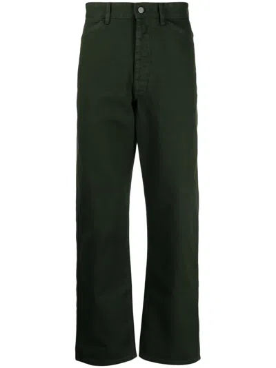 Lemaire Mid-rise Straight-leg Jeans In Green