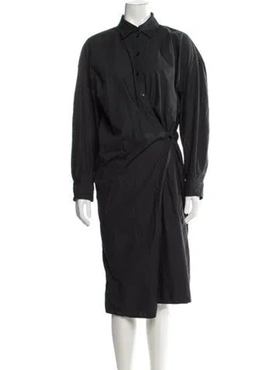 Pre-owned Lemaire Midi Length Dress In Black
