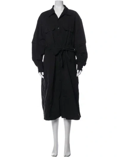 Pre-owned Lemaire Midi Length Dress In Black