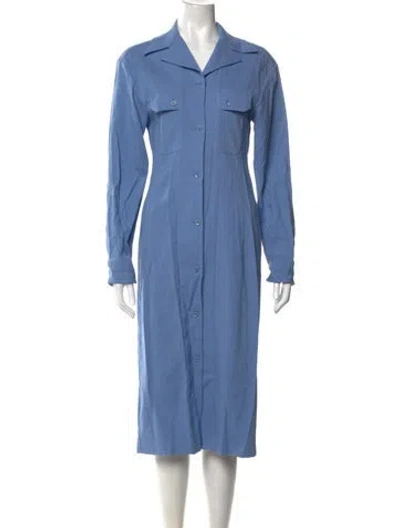 Pre-owned Lemaire Midi Length Dress In Blue