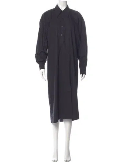 Pre-owned Lemaire Midi Length Dress In Gray