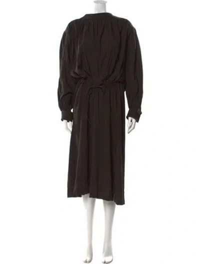 Pre-owned Lemaire Midi Length Dress In Gray