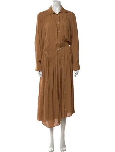 Pre-owned Lemaire Midi Length Dress W/ Tags In Brown