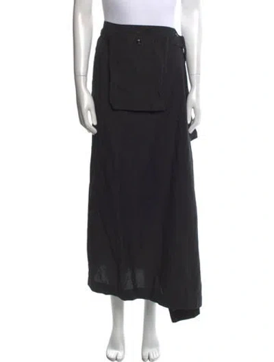 Pre-owned Lemaire Midi Length Skirt In Black