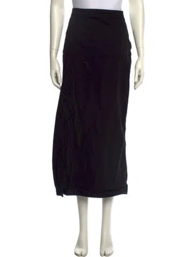 Pre-owned Lemaire Midi Length Skirt In Black