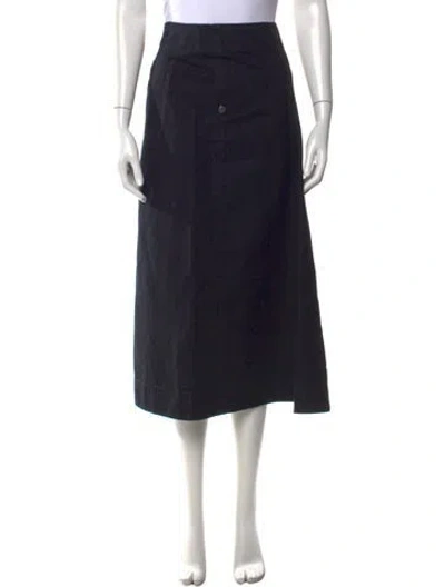 Pre-owned Lemaire Midi Length Skirt In Black