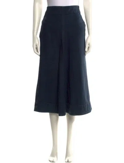 Pre-owned Lemaire Midi Length Skirt In Blue