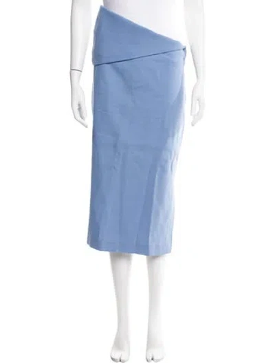 Pre-owned Lemaire Midi Length Skirt In Blue