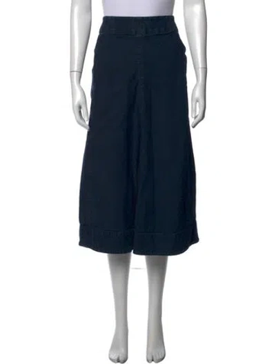 Pre-owned Lemaire Midi Length Skirt In Blue