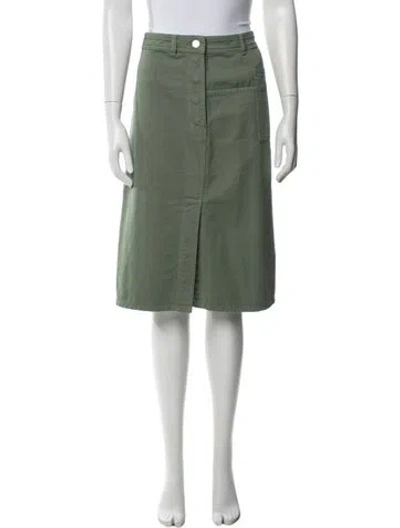 Pre-owned Lemaire Midi Length Skirt In Green