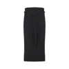 Lemaire Midi Skirt With Self-tie Belt In Black