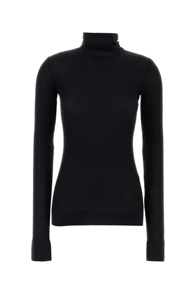 LEMAIRE MIDNIGHT BLUE WOOL T-SHIRT