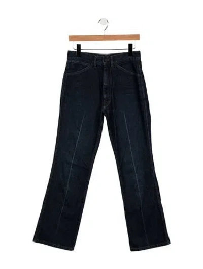 Pre-owned Lemaire Mid-rise Flared Jeans In Blue