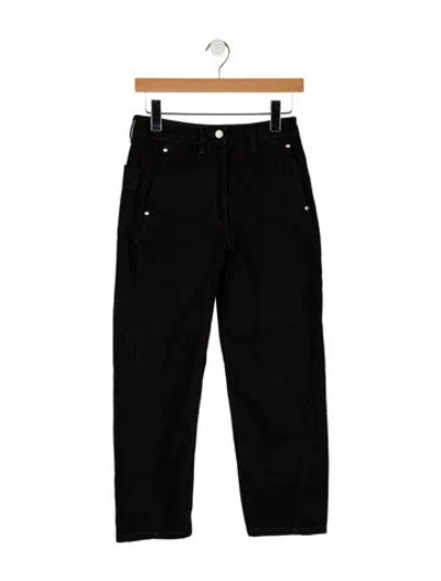 Pre-owned Lemaire Mid-rise Straight Leg Jeans In Black