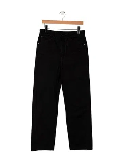 Pre-owned Lemaire Mid-rise Straight Leg Jeans In Black