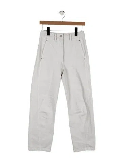 Pre-owned Lemaire Mid-rise Straight Leg Jeans In Blue