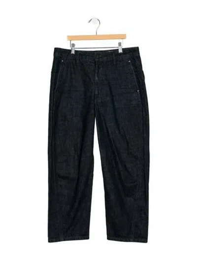 Pre-owned Lemaire Mid-rise Straight Leg Jeans In Blue