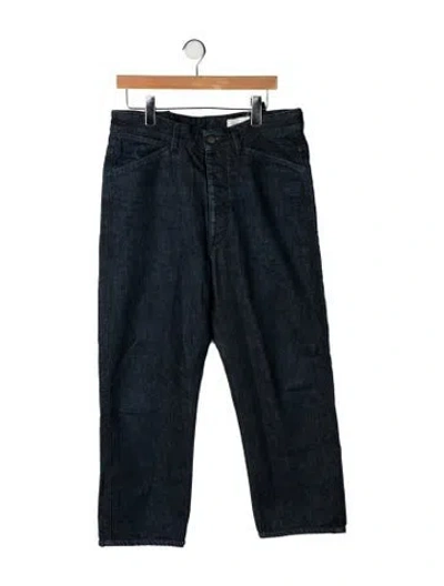 Pre-owned Lemaire Mid-rise Straight Leg Jeans In Blue