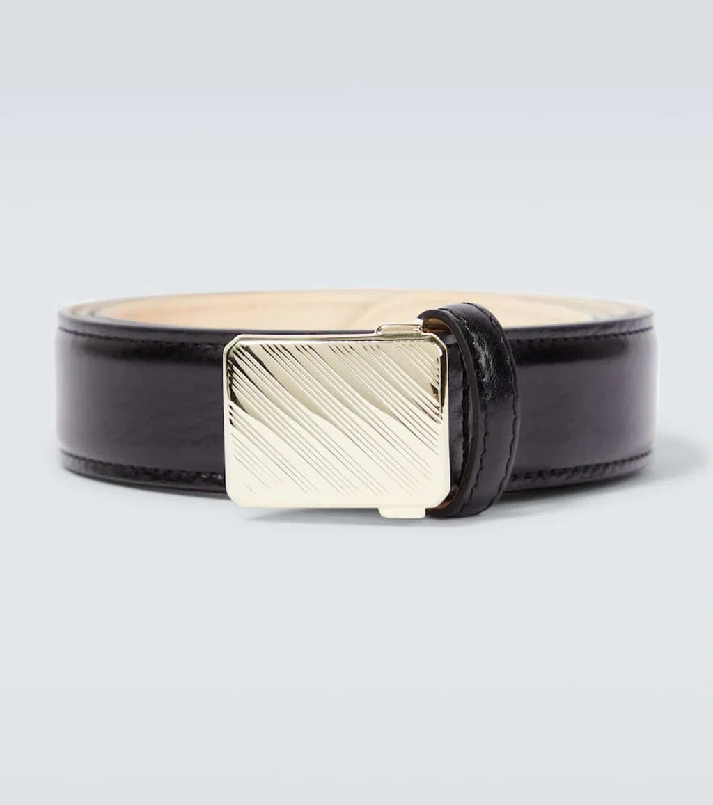 Lemaire Military 30 Leather Belt In Black | ModeSens