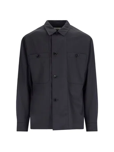 Lemaire 'military' Shirt In Black