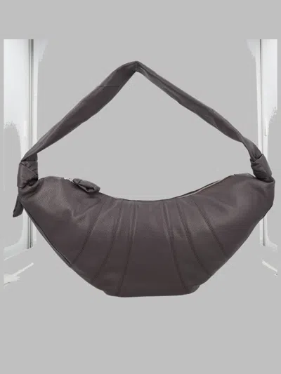 Lemaire Mini Cow Leather Shoulder Bag In Brown