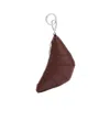 Lemaire Mini Croissant Keyring In Red