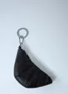 Lemaire Men Mini Croissant Keyring In Brown