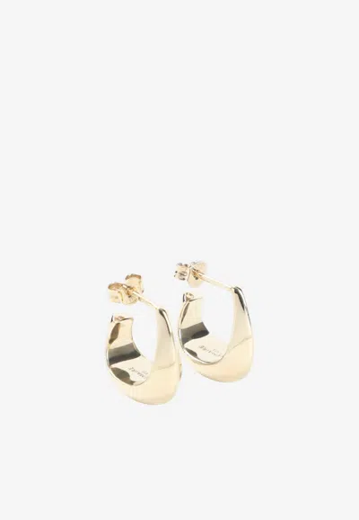 Lemaire Mini Curved Drop Earrings In Gold