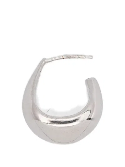 Lemaire Mini Curved Drop Earrings In Silver