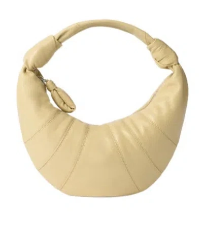 Lemaire Mini Fortune Croissant Bag In Leather In Brown