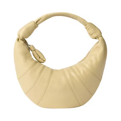 Pre-owned Lemaire Mini Fortune Croissant Bag 'sesame' | Tan | Women's Size Onesize