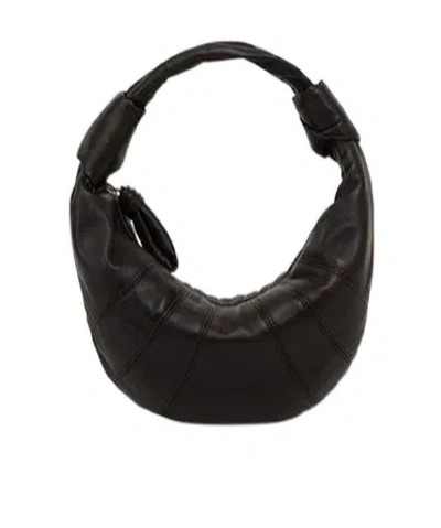 Lemaire Mini Fortune Croissant Handbag In Black