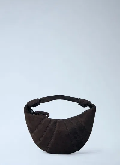 Lemaire Mini Fortune Croissant Handbag In Brown
